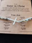 Faith Cross Bracelet for Women with Bible Verses
