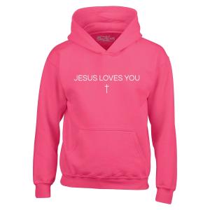 Jesus Loves You Cross Hoodie for Believers
