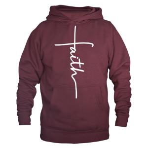 Christian Faith Hoodie with Jesus Cross Design