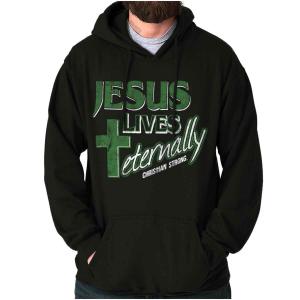 Jesus Lives Cross Hoodie for Men and Women