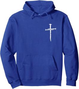 Christian Minimalist Religious Jesus Crist Cross Pullover Hoodie