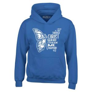 I Can Do All Things Christ Butterfly Hoodie