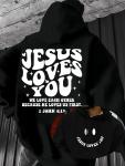 Jesus Loves You Men's Hoodie - Faith Sweatshirt