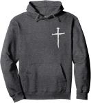 Jesus Cross Minimalist Christian Hoodie for Everyday Wear