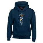 Jesus Cross Floral Butterflies Hoodie Sweatshirt