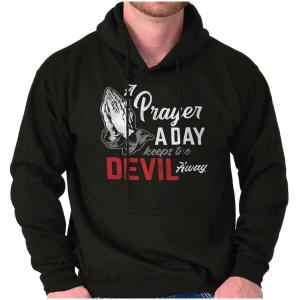 Christian Hoodie: Prayer Helps Keep Devil Away
