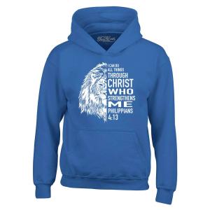 Inspirational Philippians 4:13 Christ Hoodies