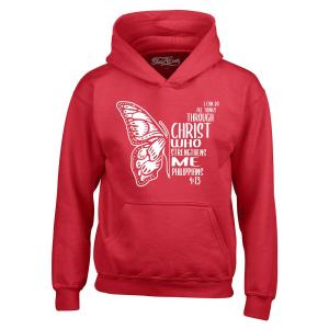 I Can Do All Things Christ Butterfly Hoodie