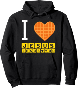 I Love Jesus Heart Funny Christian Hoodie
