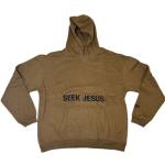 Seek Jesus Heaven Unisex Hoodie - Brown