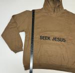 Seek Jesus Heaven Unisex Hoodie - Brown
