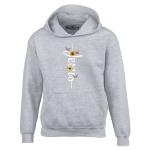 Jesus Cross Hoodie with Flowers and Butterflies