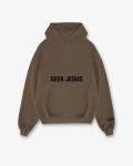 Seek Jesus Made By Heaven Brown Hoodie XXL