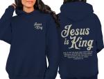 Jesus Is King Christian Hoodie for Believers