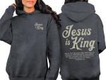 Jesus Is King Christian Hoodie for Believers