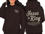Jesus Is King Christian Hoodie for Believers