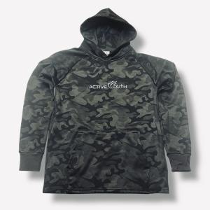 In Jesus Name We Play Camo Hoodie XS