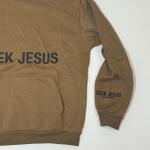 Seek Jesus Unisex Hoodie - Brown with Logo