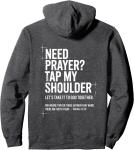 Prayer Tap My Shoulder Bible Verse Hoodie