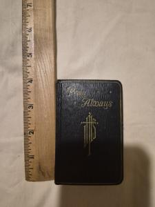 Vintage "Pray Always" Catholic Pocket Prayer Book