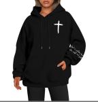 Christian Women's Sweatshirt with Bible Verse Design