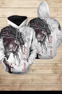 Jesus Is King 3D Hoodie - Unisex Pullover