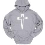 Praise God Jesus Cross Hooded Sweatshirt