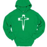 Praise God Jesus Cross Hooded Sweatshirt