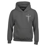 Jesus Cross Cursive Hoodie for Everyday Wear