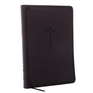 NKJV Large Print Thinline Bible, Charcoal, Red Letter