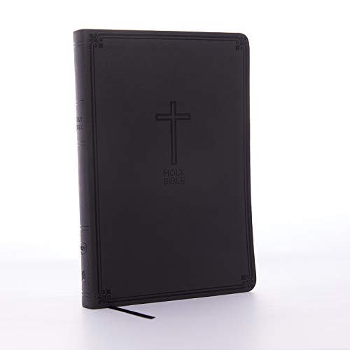 NKJV Large Print Thinline Bible, Charcoal, Red Letter