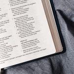 NKJV Large Print Thinline Bible, Charcoal, Red Letter