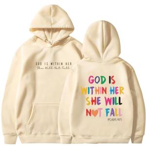 DIOMMELL Christian Hoodie God Is Within Her - Gift