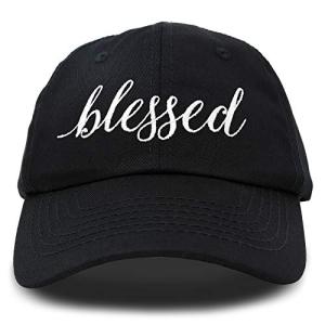 DALIX Blessed Women's Black Cotton Dad Hat