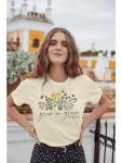 Women's Grace Bible Verse Tshirt with Wildflower Print