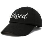 DALIX Blessed Women's Black Cotton Dad Hat
