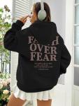 BANGELY Women's Christian Faith Over Fear Hoodie