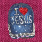 Women's Popfizzy Bling Rhinestone Jesus Christ Ball Cap