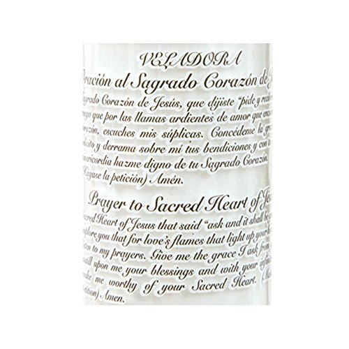 Catholic Prayer Candles Set - White Unscented Wax