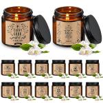 Demissle 12 Pcs Women's Bible Verse Scented Candles