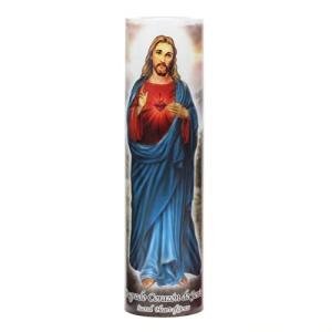Stonebriar Jesus LED Prayer Candle - Religious Decoration
