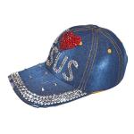 Women's Popfizzy Bling Rhinestone Jesus Christ Ball Cap