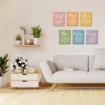 Faith Hope Love Bible Verse Wall Art Set