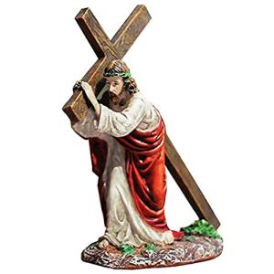 Jesus Cross Statue for Home, Church, Office Decor