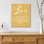 Faith Hope Love Bible Verse Wall Art Set