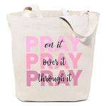 SAUIVD Christian God Tote Bag Funny Pray Design