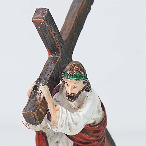 Jesus Cross Statue for Home, Church, Office Decor