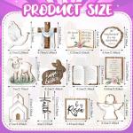 He is Risen Religious Easter Decor Ornaments Set