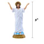 MACLARONX Risen Jesus Statue, Divine Mercy Lord Figurine