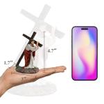 Hand-Painted Jesus Figurine for Baptism and Communion